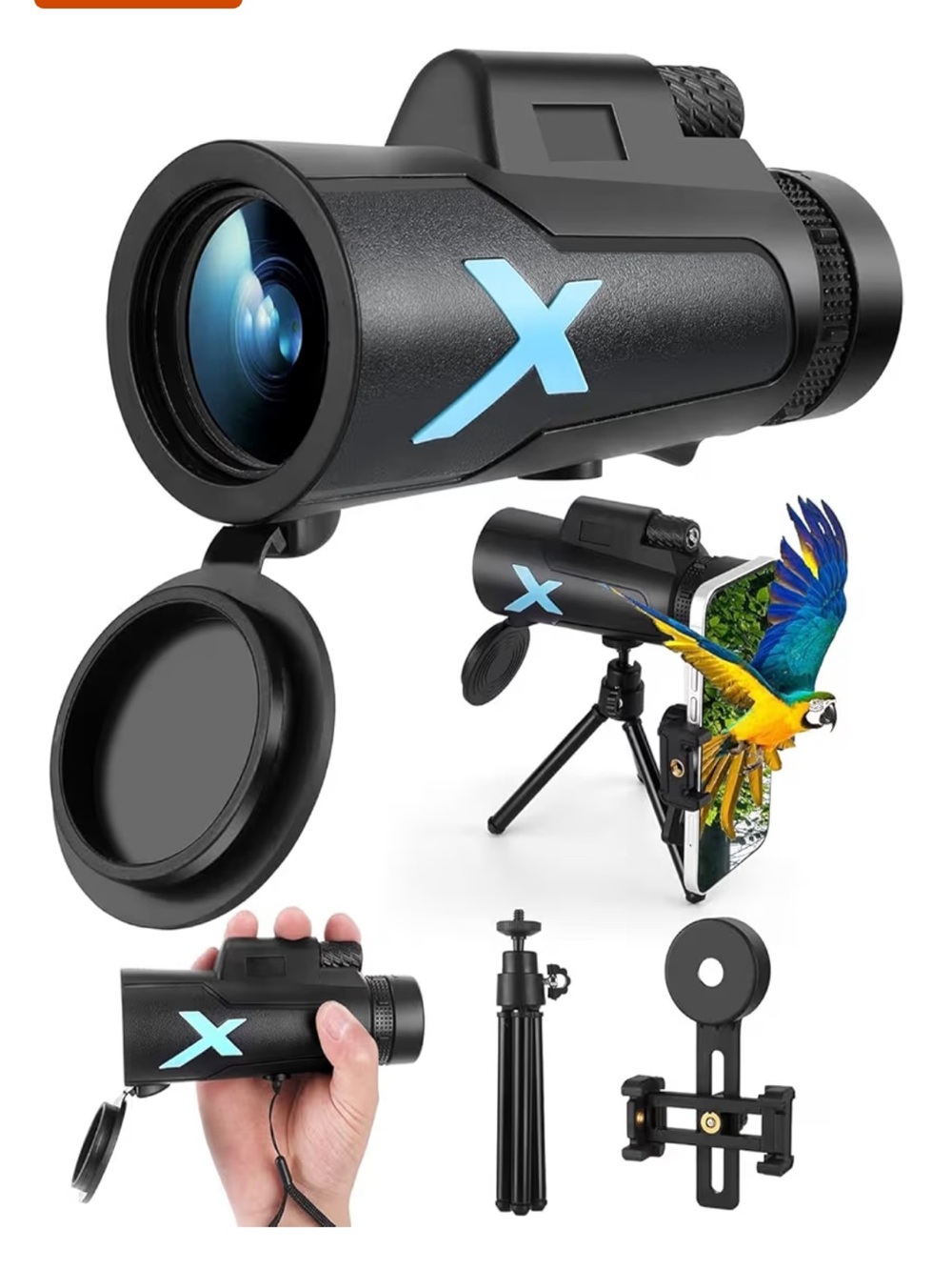 Telescope Binoculars - Black and White